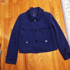 ladies size 4 Context purple fully lined textured blazer jacket